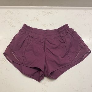 Lululemon Purple Hotty Hot Shorts